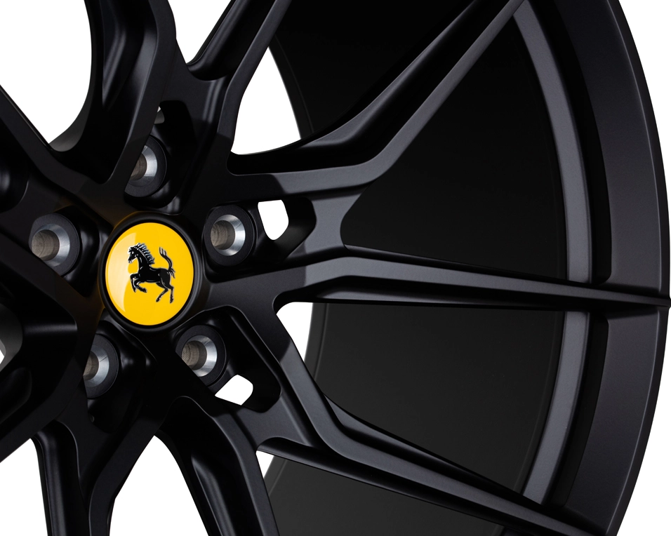 Vossen NF8 Satin Black Series 21 - barrel and NOVITEC x Vossen branding detail