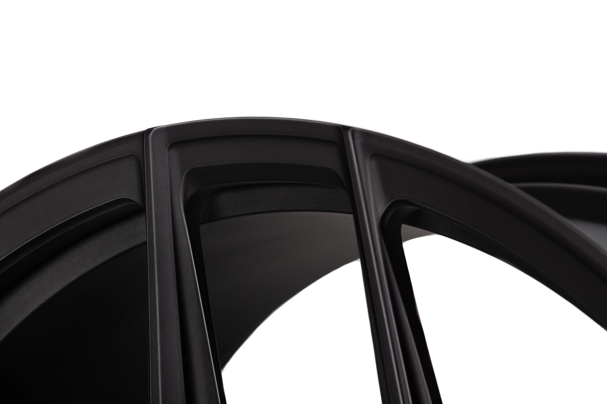 Vossen EVO-4R in Matte Midnight Smoke finish - 3/4 angle render