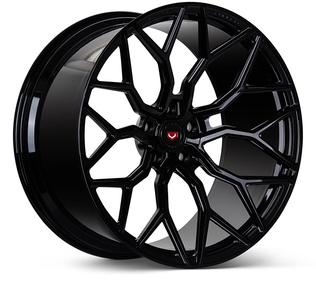 Vossen S17-01 (Monoblock) in Gloss Black finish - 3/4 render facing right