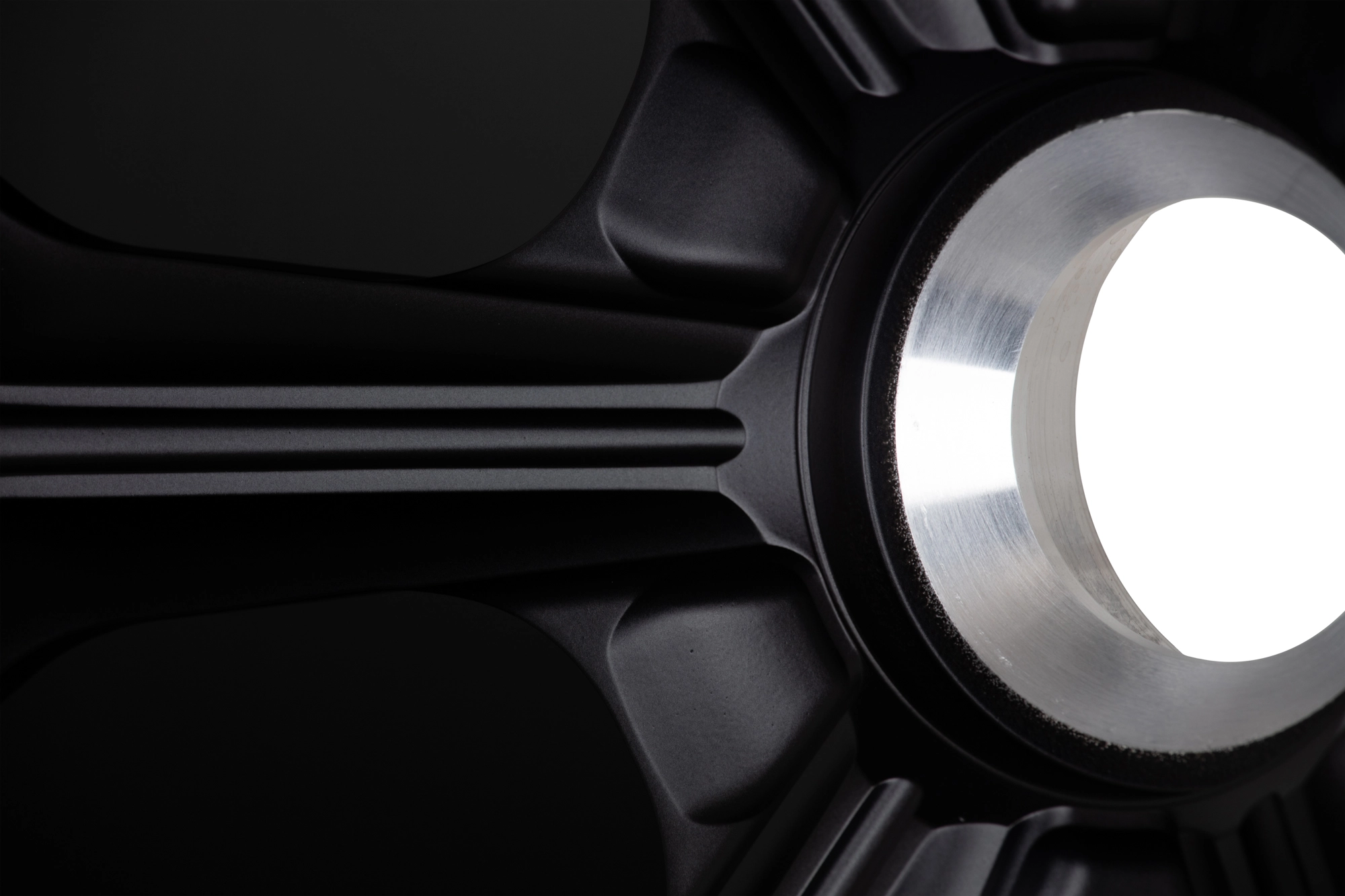 Vossen NL4 forged monoblock in Matte Black - 3/4 angle render