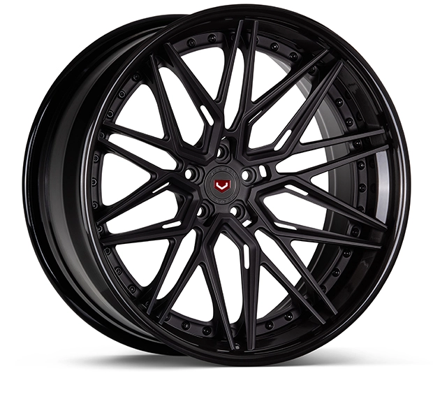 Vossen EVO-5R (3-Piece) in Satin Black finish - 3/4 render