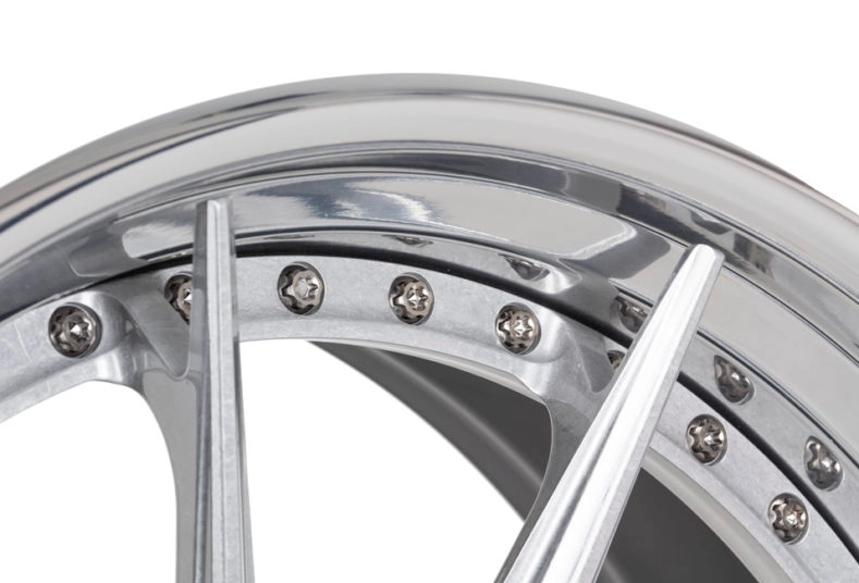 Vossen EVO-2R 3-Piece in Gloss Clear finish - 3/4 angle render