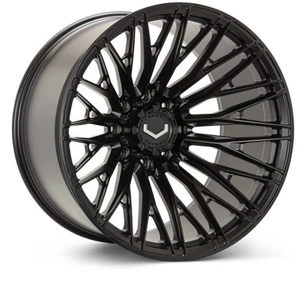 Vossen VFX-04 in Satin Black finish - 3/4 render