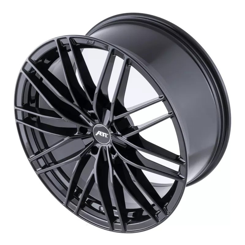 ABT Sportsline SPORT HR cast monoblock wheel in Glossy Black - 3/4 angle studio render