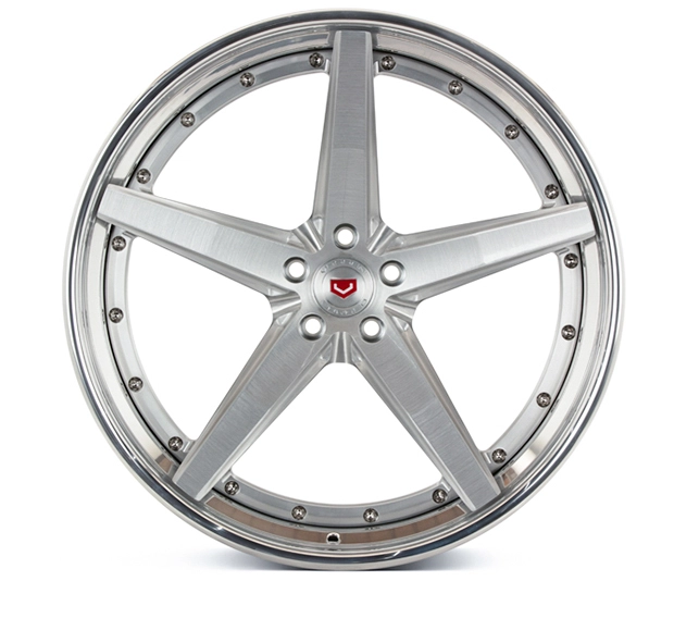 Vossen VPS-3 (3-Piece) forged 3-piece wheel in Gloss Clear - 3/4 angle render