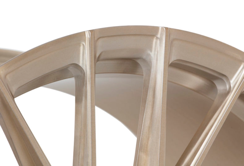 Vossen EVO-6T (Monoblock) Patina Gold finish - 3/4 angle view