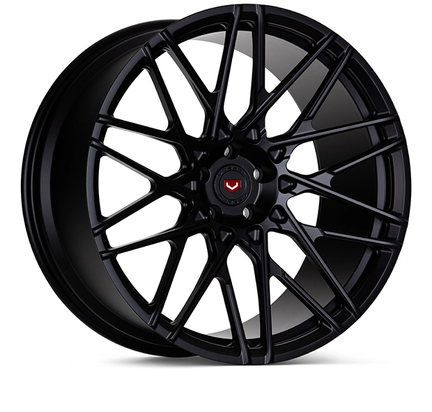 Vossen S17-07 (Monoblock) in Satin Black finish - 3/4 render facing right