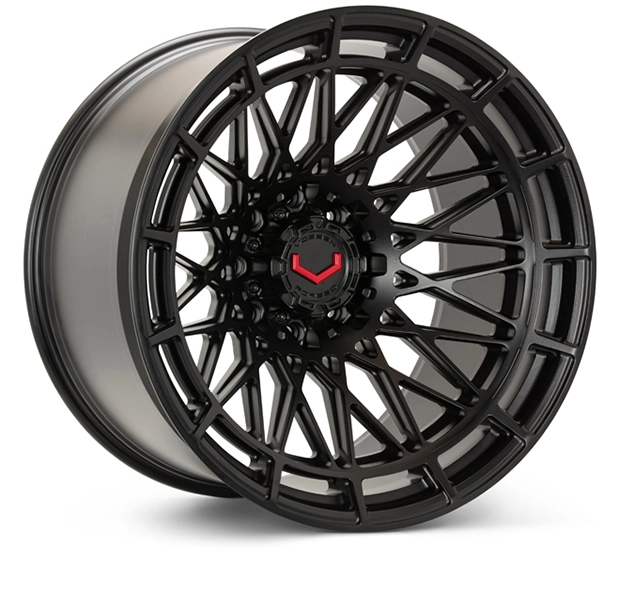 Vossen LCX-03 in Satin Black finish - 3/4 render
