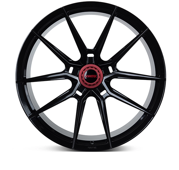 Vossen NF10 forged monoblock in Gloss Black - frontal face render