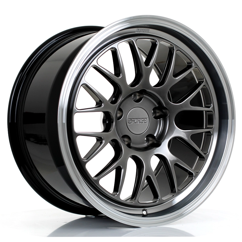2Forge AF1 fully forged alloy wheel - Aero Forged series, 3/4 angle view