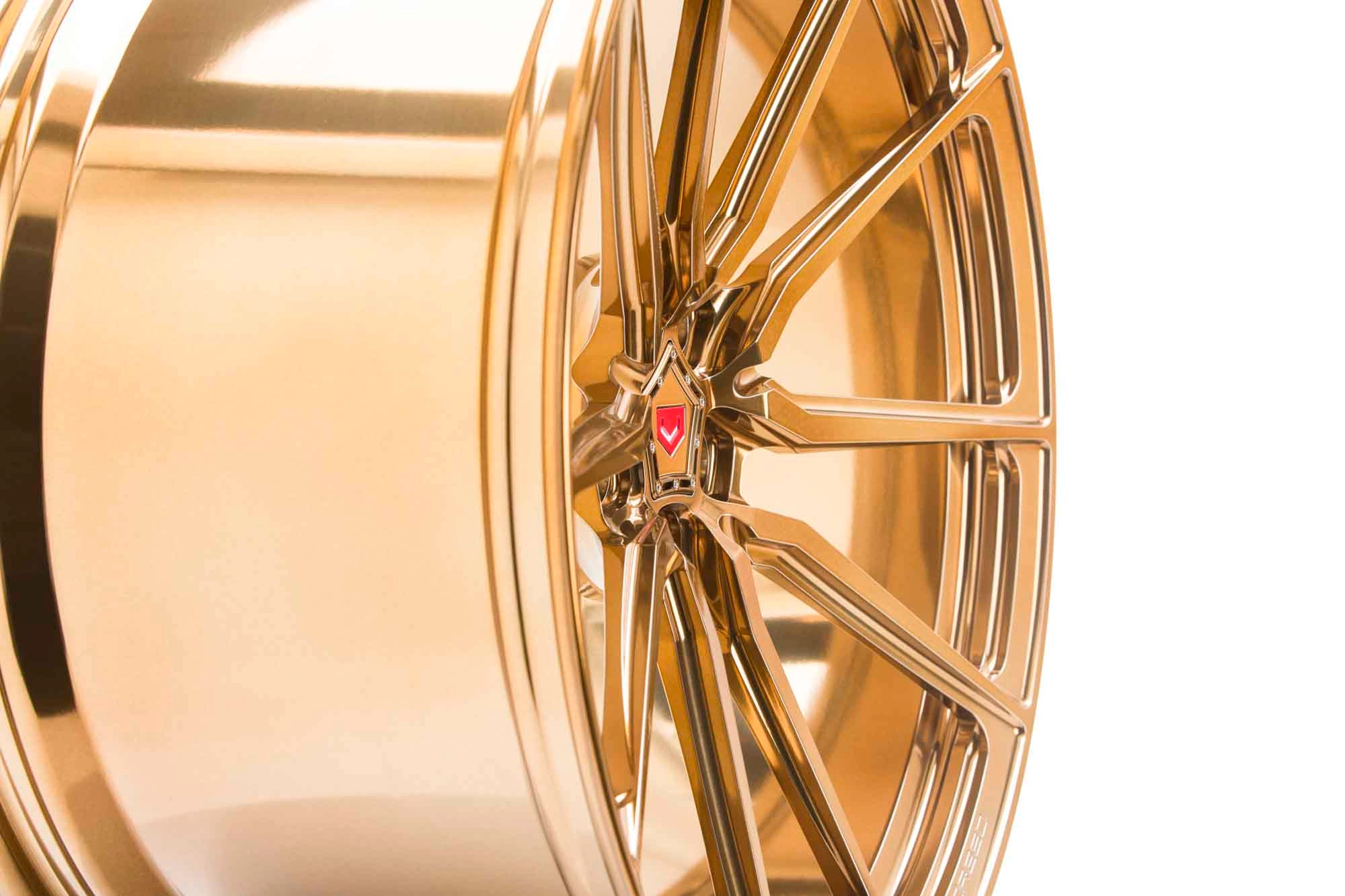 Vossen M-X2 (Monoblock) Vossen Red finish - 3/4 angle view