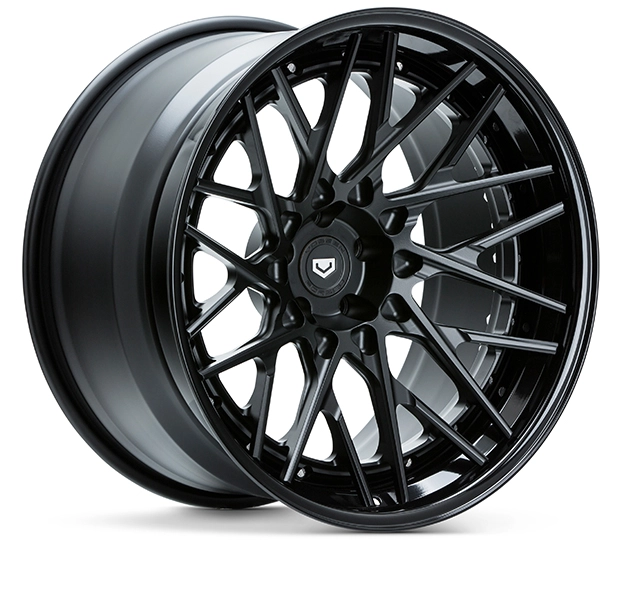 Vossen S17-07 (3-Piece) in Satin Black finish - 3/4 render facing right