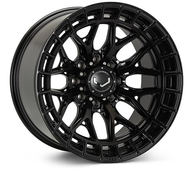 Vossen HFX-1 in Satin Black finish - 3/4 render