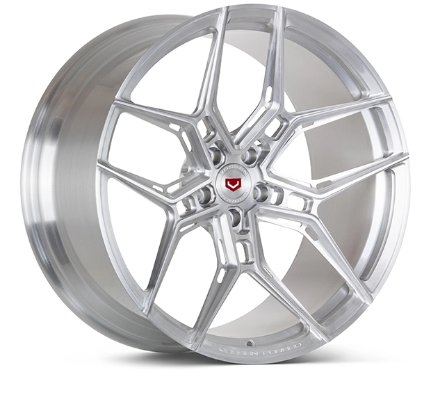 Vossen EVO-4R forged monoblock wheel - full 3/4 right render in Gloss Clear