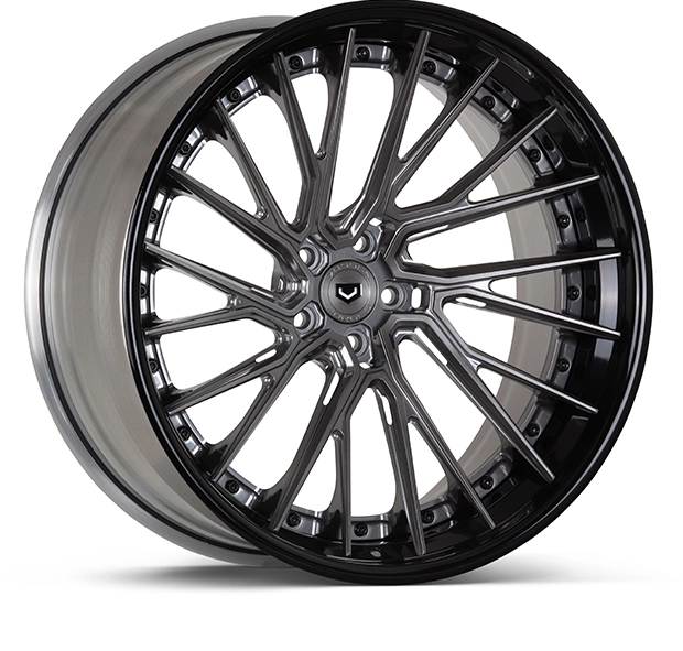 Vossen EVO-6TR (3-Piece) in Dark Smoke finish - 3/4 render