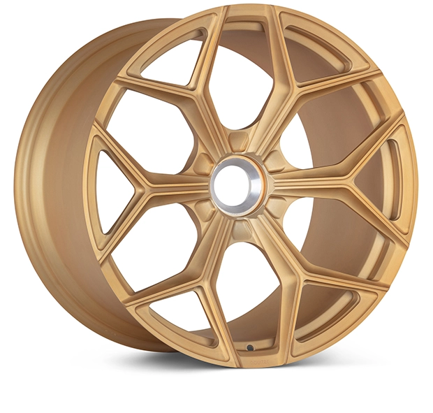 Vossen NL4 in Matte Imperial Gold finish - 3/4 render