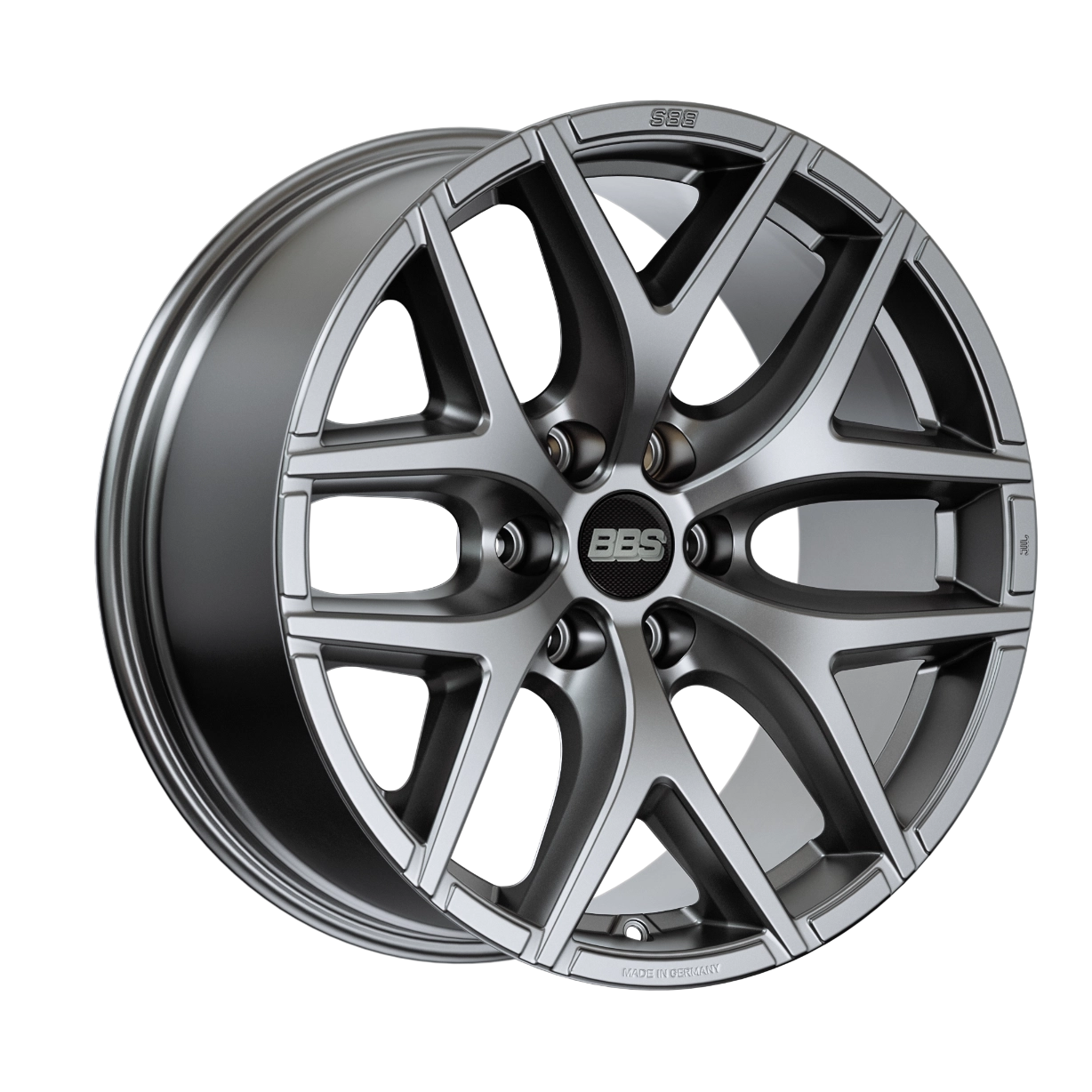 BBS TL-A in Satin Platinum Silver finish - 3/4 render