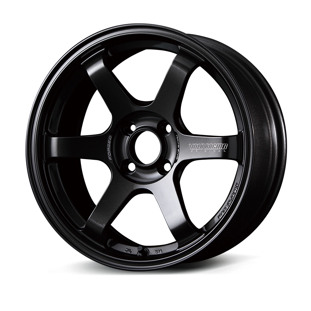 RAYS Volk Racing TE37 SONIC in Matte Black - 3/4 angle render