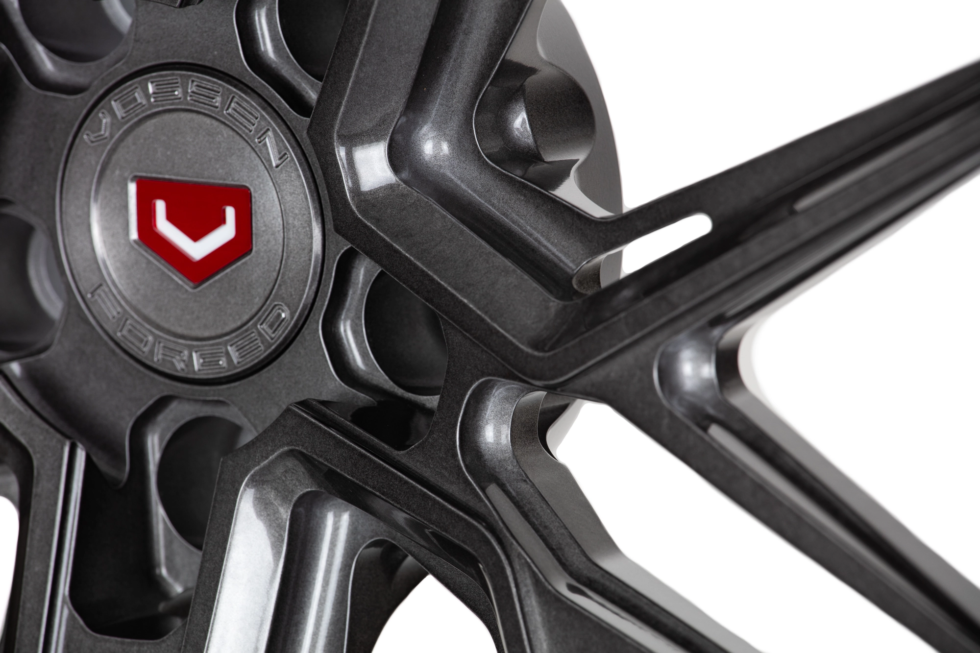 Vossen EVO-5R installed on luxury GT vehicle - front quarter