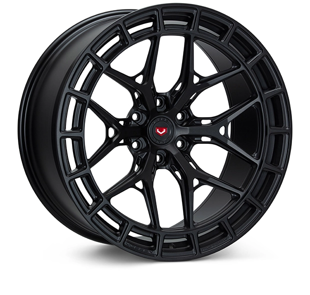 Vossen LC3-01 in Satin Black finish - 3/4 render