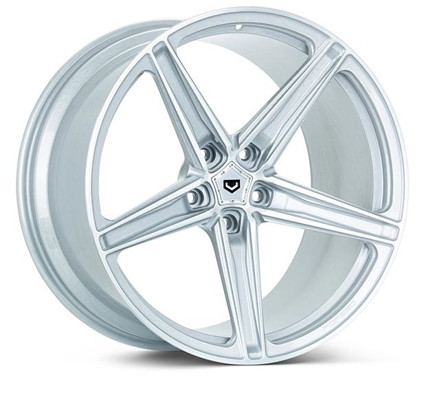Vossen M-X5 (Monoblock) in Satin Silver finish - 3/4 render