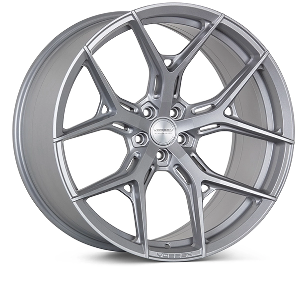 Vossen HF-5 in Satin Silver finish - 3/4 render