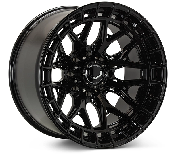 Vossen HFX-1 in Gloss Black finish - 3/4 render