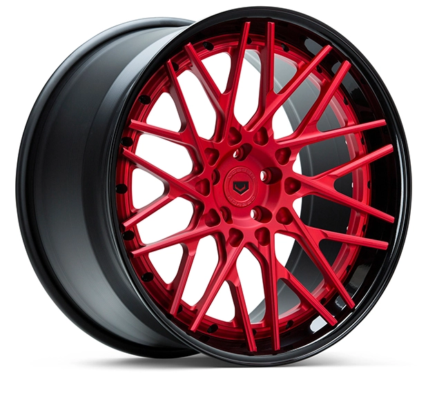 Vossen S17-07 (3-Piece) forged three-piece wheel in Gloss Clear - 3/4 render facing right