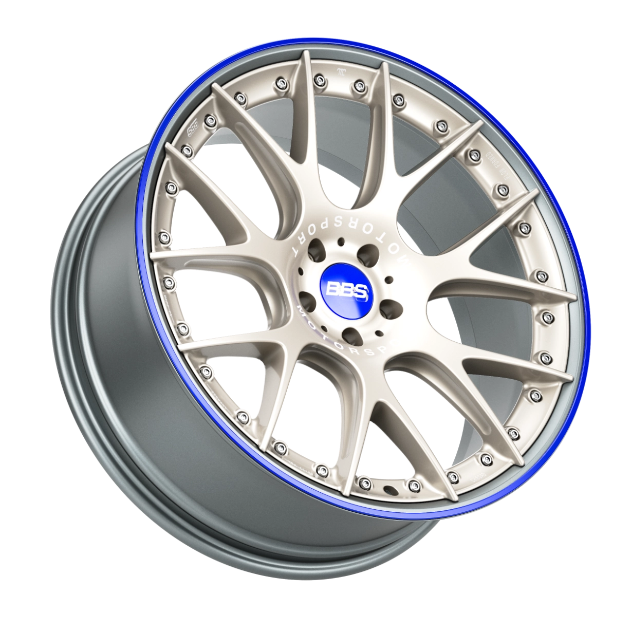 BBS CH-R-II in Unlimited 5 finish - 3/4 render