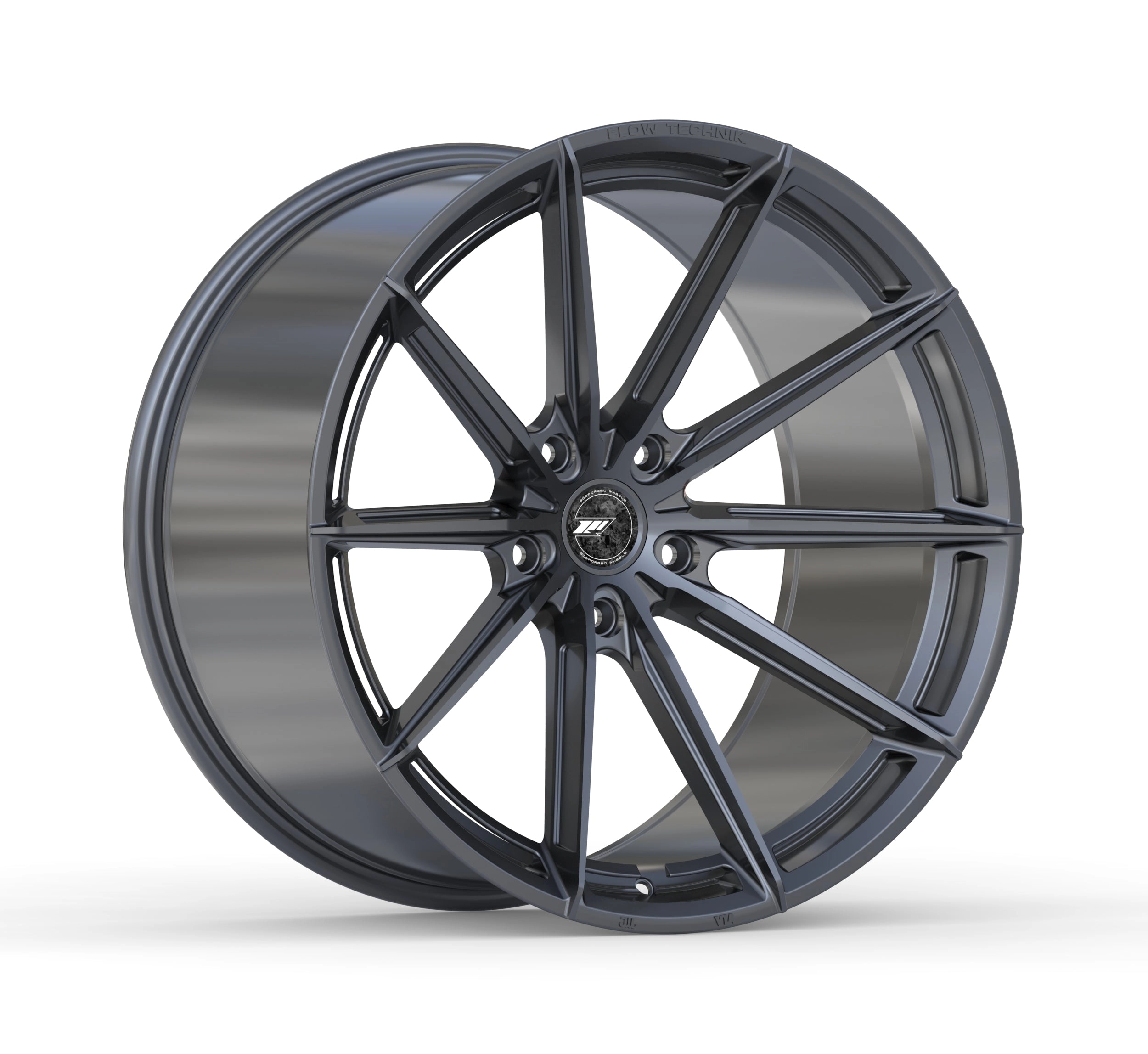 305 Forged FT137 - 3/4 render, Midnight Black finish