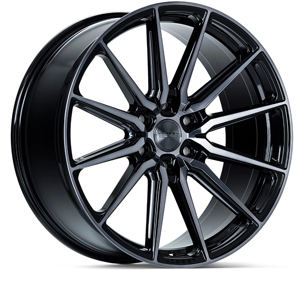 Vossen HF6-1 in Tinted Gloss Black finish - 3/4 render