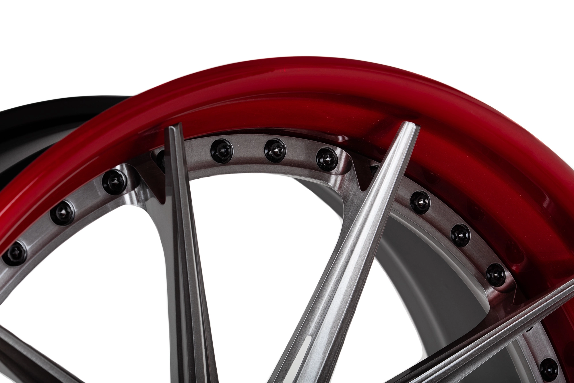 Vossen EVO-2R 3-Piece front face showing five-spoke split design
