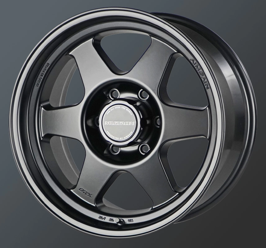 Aimgain GRX in Semi Gloss Black - monoblock cast wheel 3/4 render