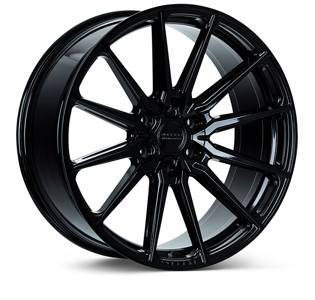 Vossen HF6-1 in Gloss Black finish - 3/4 render