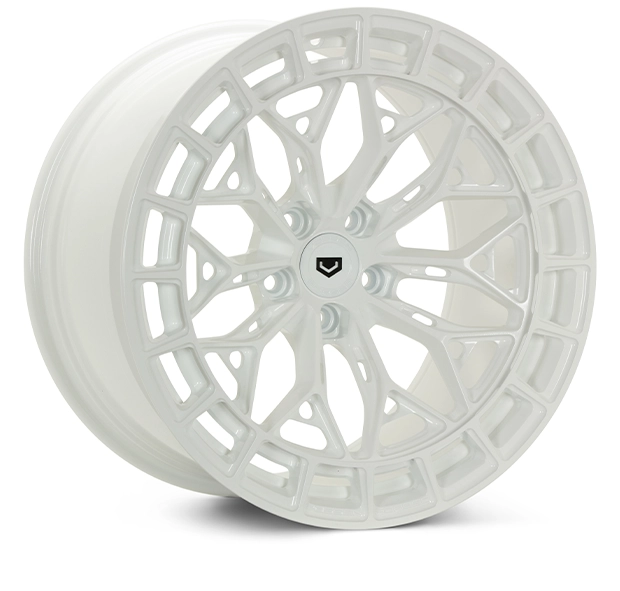 Vossen LC3-02 (Monoblock) in Miami White finish - 3/4 render