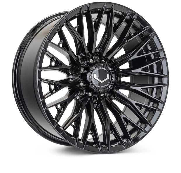Vossen HFX-6 in Gloss Black finish - 3/4 render