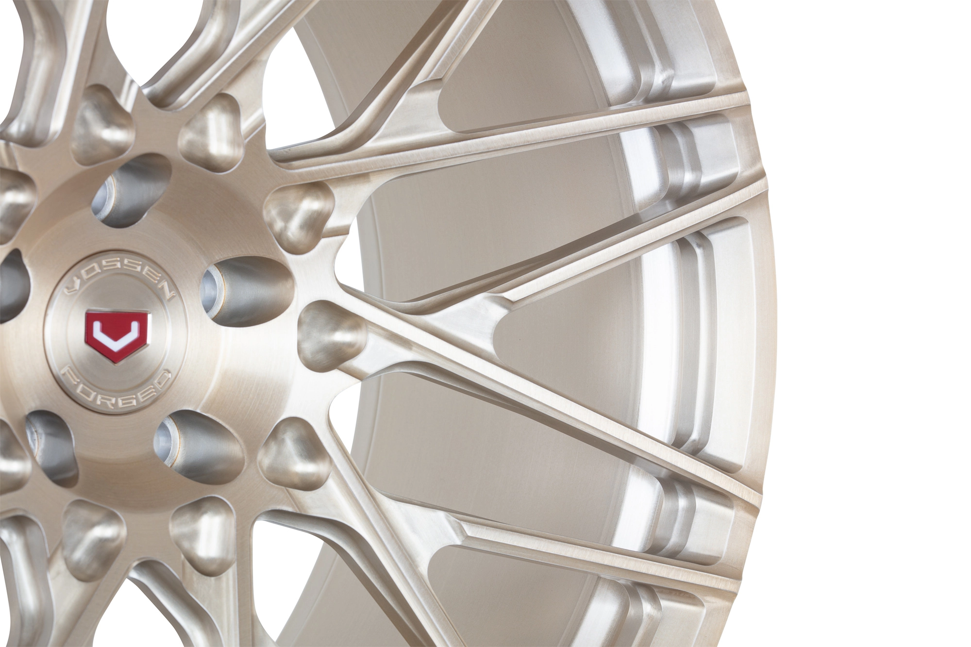 Vossen S17-07 (Monoblock) center hub and spoke base close-up