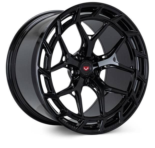 Vossen LC3-01T (Monoblock) in Gloss Black finish - 3/4 render