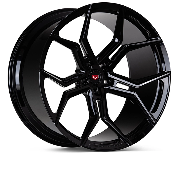 Vossen EVO-3 in Gloss Black finish - 3/4 render