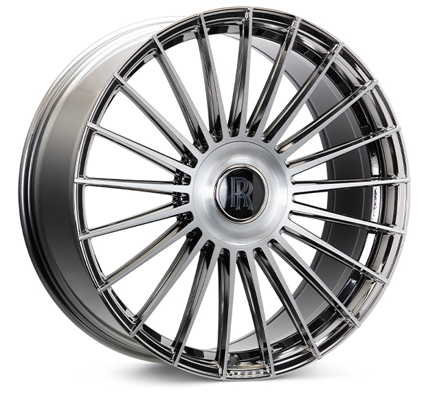 Vossen HF-8 (5-Lug) in EMC (Electrochemical Machine Chrome) finish