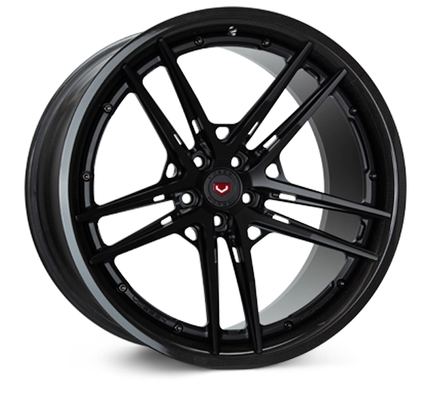 Vossen S21-03 Carbon forged carbon-face wheel - 3/4 angle render