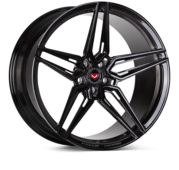 Vossen EVO-1R in Midnight Smoke Brushed finish - 3/4 angle render