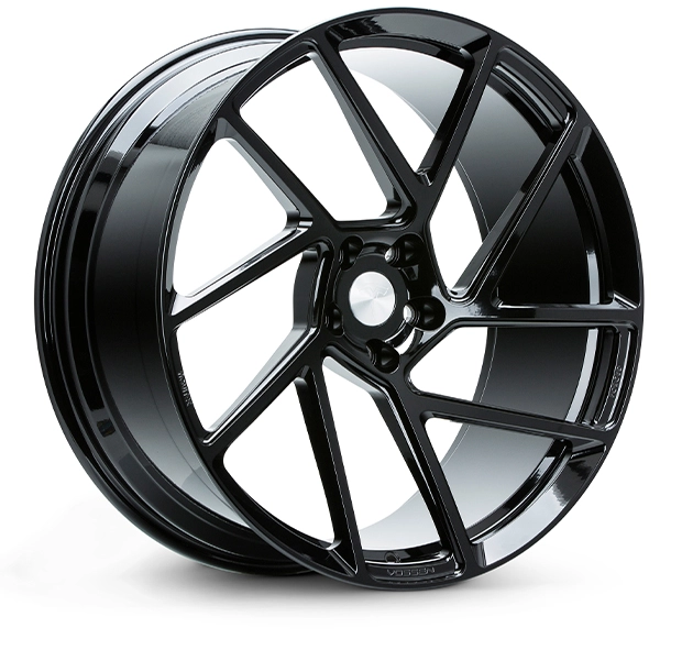 Vossen NV2 in Gloss Black finish - 3/4 render