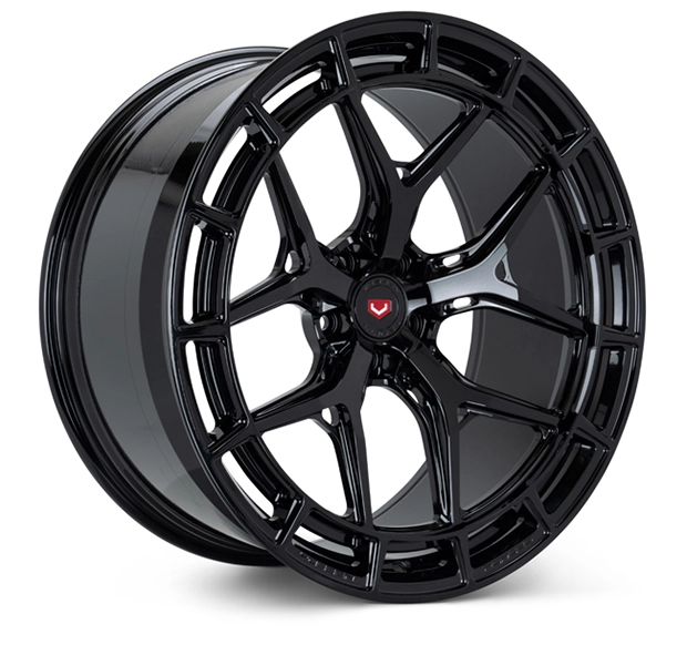 Vossen LC3-01 in Gloss Black finish - 3/4 render