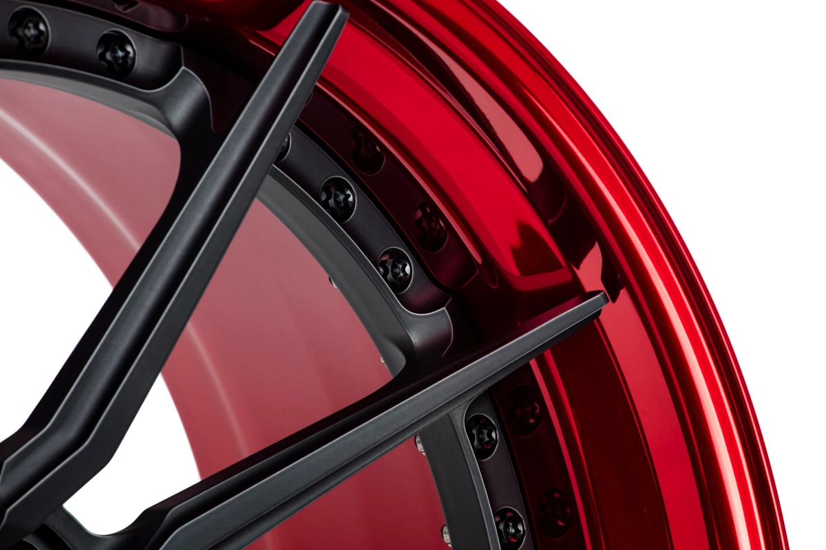 Vossen M-X2 (3-Piece) Gloss Clear full build - 3/4 angle view