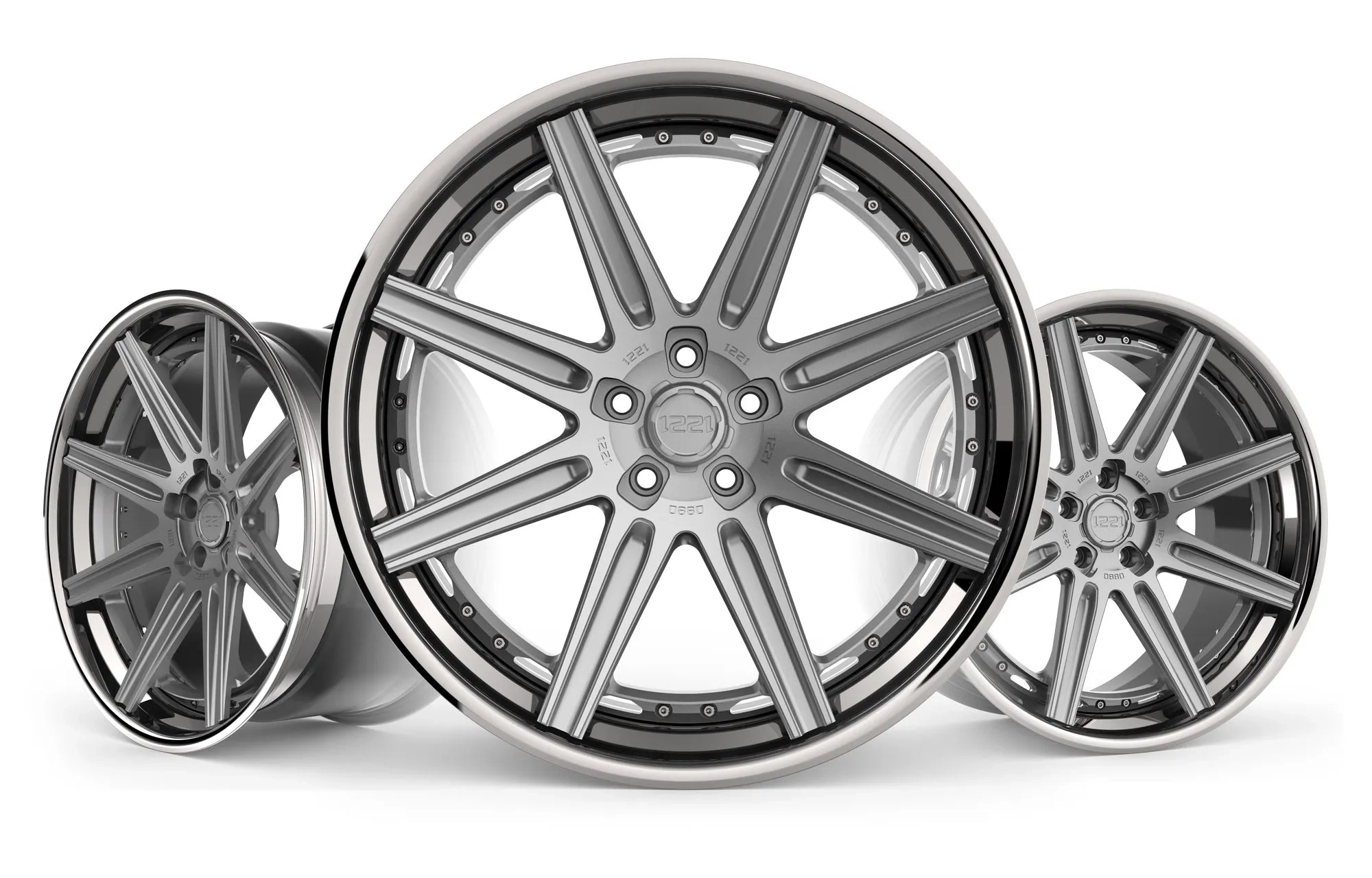 1221 Wheels 0880 AP3LX APEX3.0 - Large X-Series floating spoke studio composition