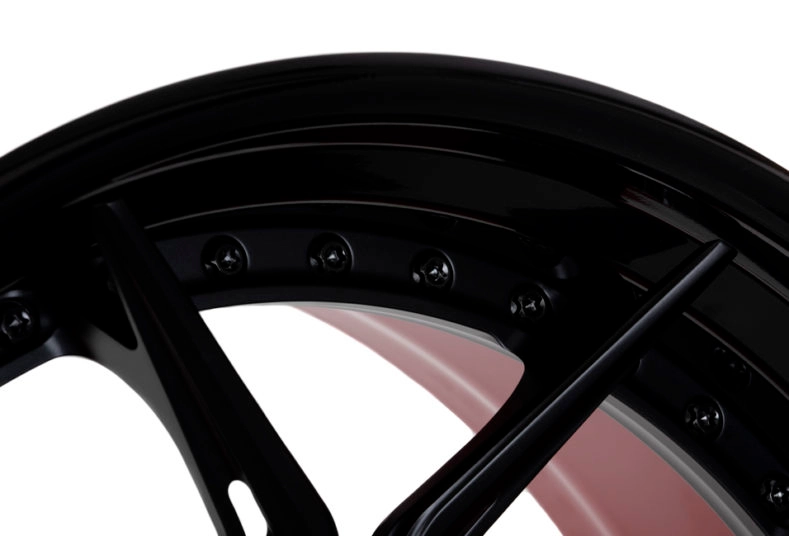 Vossen EVO-3R 3-Piece in Dark Smoke finish - 3/4 angle render