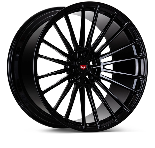 Vossen S17-04 (Monoblock) in Gloss Black finish - 3/4 render facing right