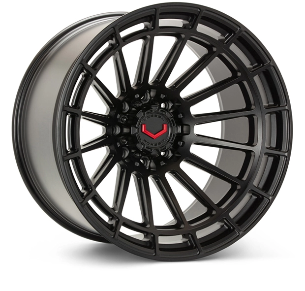Vossen LCX-01 in Satin Black finish - 3/4 render