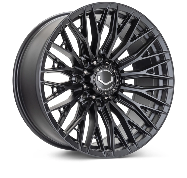 Vossen HFX-6 in Satin Black finish - 3/4 render
